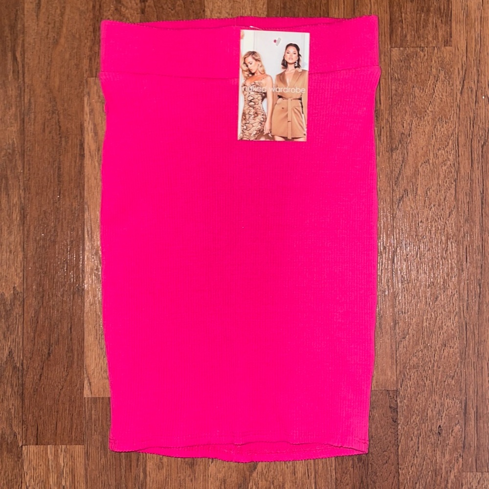 Naked Wardrobe Hot Pink Skirt S